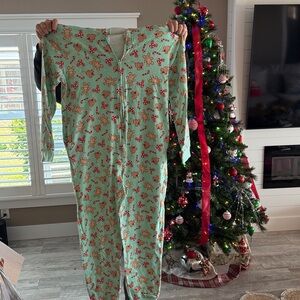 Mickey Mouse Gingerbread Holiday Onesie Pajama size Large